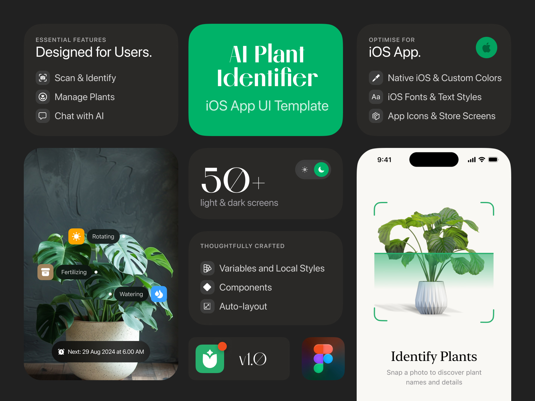 Botani: AI Plant Identifier iOS UI Kit